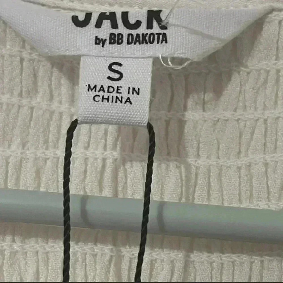 Jack By Bb Dakota Size S Ivory Cream Long Sleeve Tunic Blouse Capsule Minimalist - Picture 4 of 9